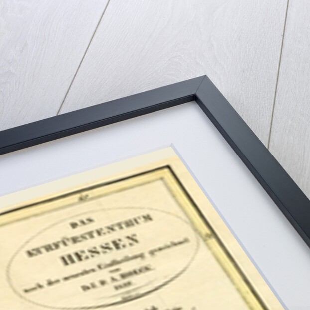 Map Kurfurstenthums Hessen, Germany, 1822 by Anonymous