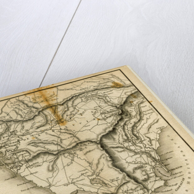 Map of Andalusia and Grenada, 1822 by Anonymous