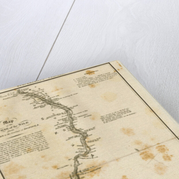 Map of the course of the Nile, 1821 by Anonymous