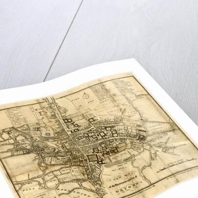 Map of Oxford, 1817 by Anonymous