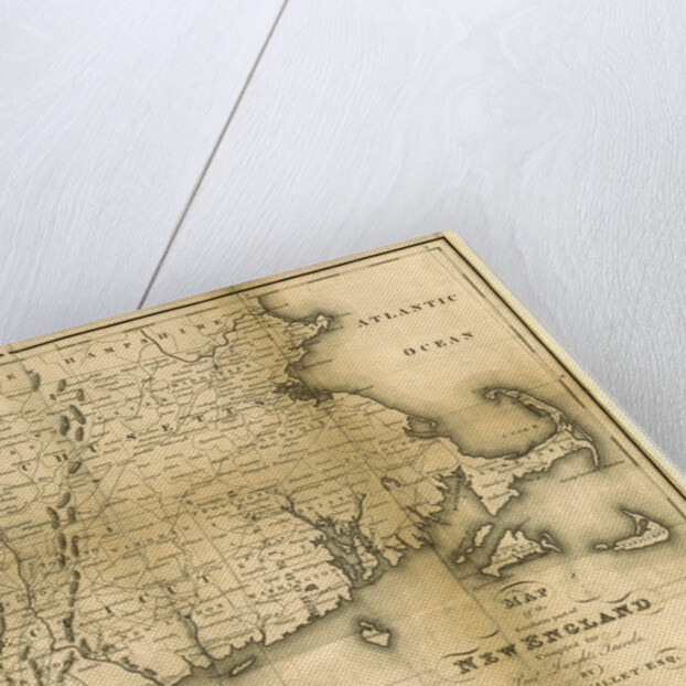 Map of the southern part of New England, 1823 by Anonymous
