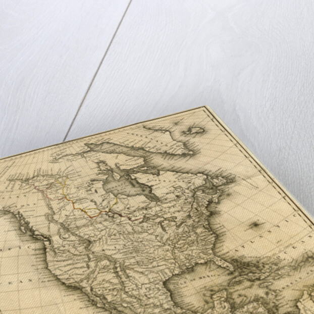 North America Map by Anonymous