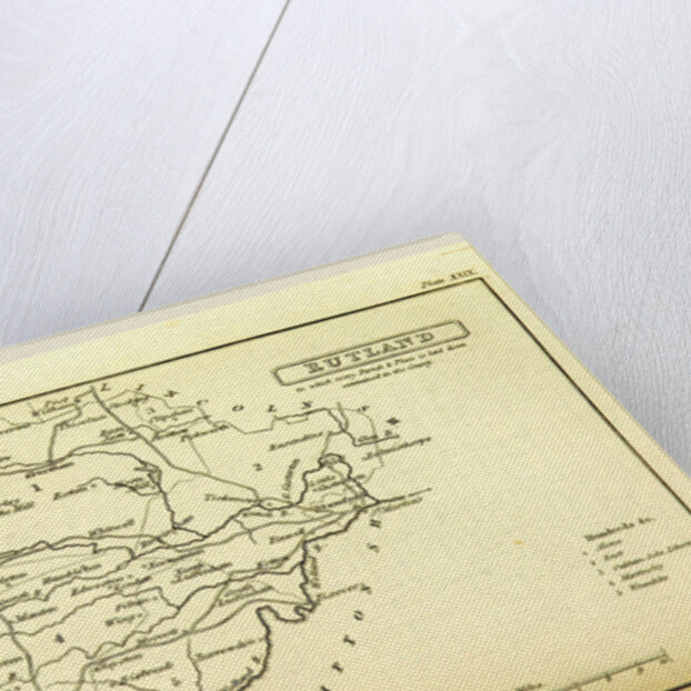 A Topographical Dictionary of the United Kingdom, Rutland map, UK by Anonymous