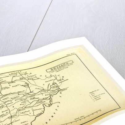 A Topographical Dictionary of the United Kingdom, Rutland map, UK by Anonymous