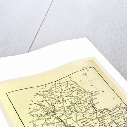 Staffordshire, map 1824, A Topographical Dictionary of the United Kingdom, UK by Anonymous