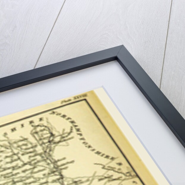 Oxfordshire, map, A Topographical Dictionary of the United Kingdom by Anonymous