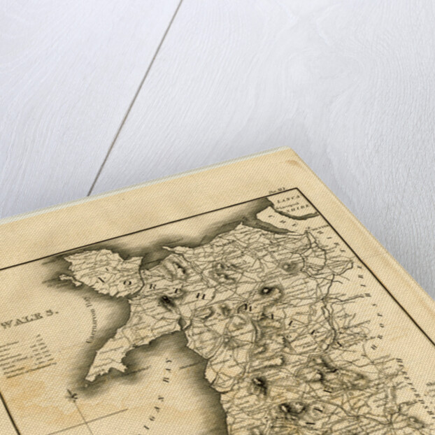 A Topographical Dictionary of the United Kingdom, Wales map by Anonymous