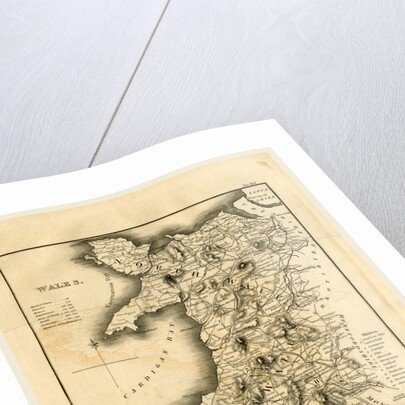 A Topographical Dictionary of the United Kingdom, Wales map by Anonymous