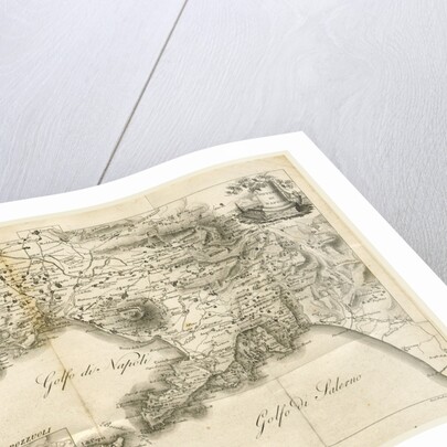 Map of Napels, Golf of Napels, Napoli e Contorni, Editore L. Galanti, Italy by Anonymous