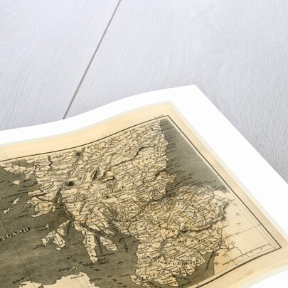 Scotland, map 1824, A Topographical Dictionary of the United Kingdom by Anonymous