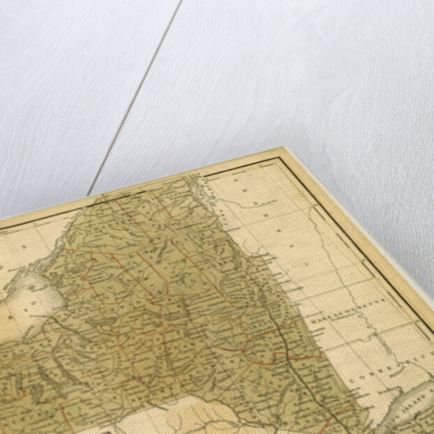 Map New York, The Boston School Atlas by Anonymous