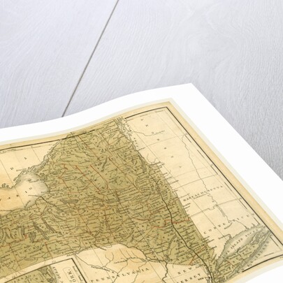 Map New York, The Boston School Atlas by Anonymous