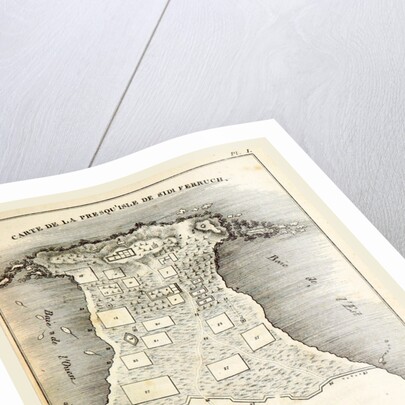 Map Sidi Ferruch, Algeria, 1830 by Anonymous