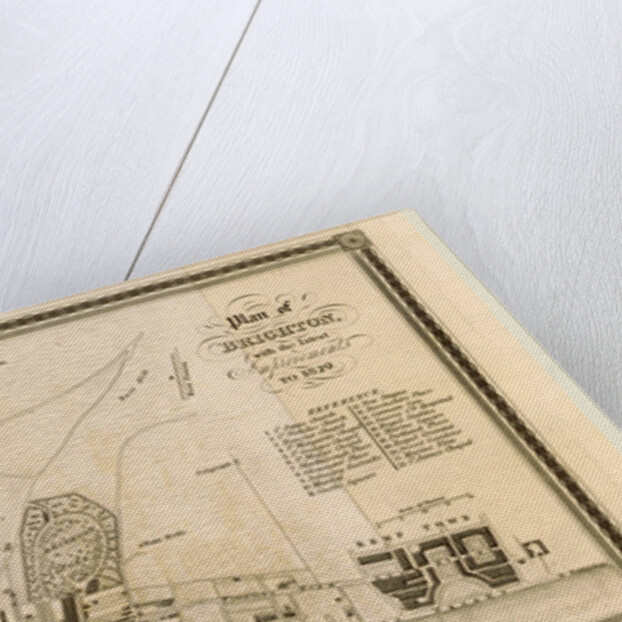 Map, The History of Brighton, with the latest improvements, to 1831 by Anonymous