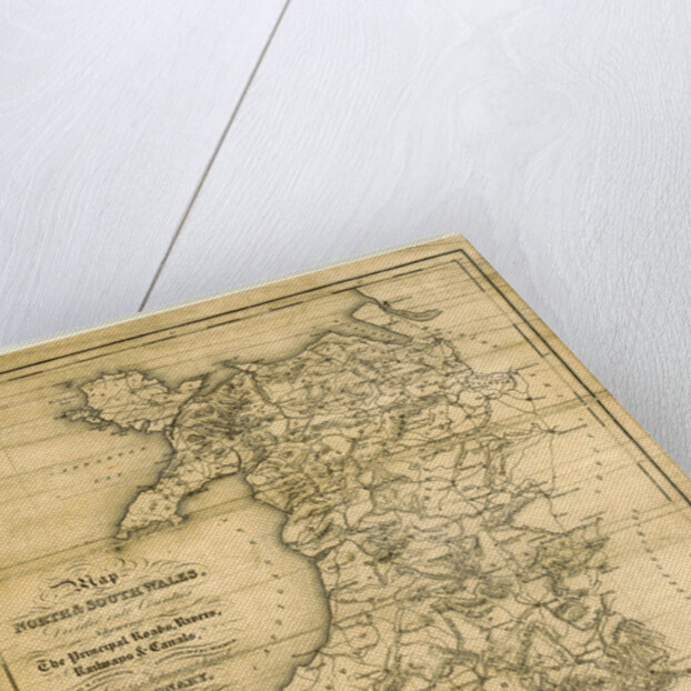 A Topographical Dictionary of Wales, map of North and South Wales by Anonymous