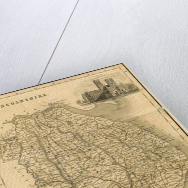 Map Lincolnshire UK by Anonymous