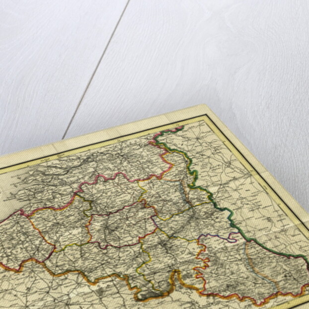 Map Belgium, 19th century by Anonymous