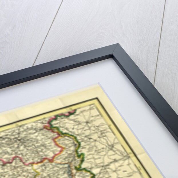 Map Belgium, 19th century by Anonymous