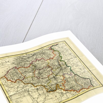 Map Belgium, 19th century by Anonymous