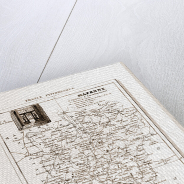 France pittoresque, map Mayenne by Anonymous