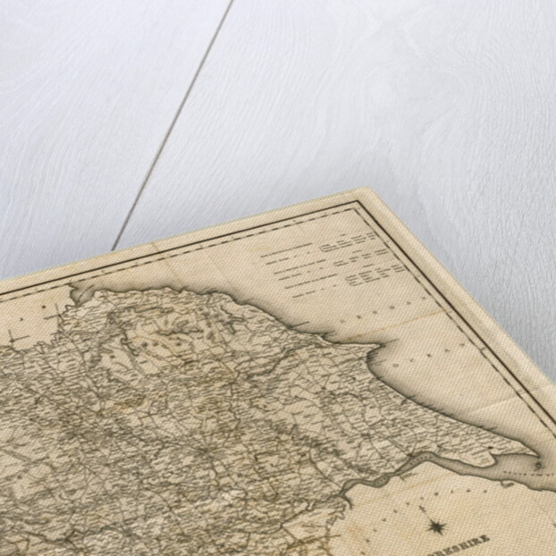 Map Yorkshire UK by Anonymous