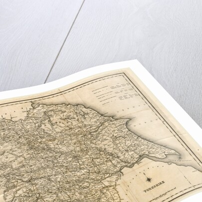 Map Yorkshire UK by Anonymous