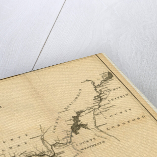 Ireland in 1834, map of the river Shannon by Anonymous