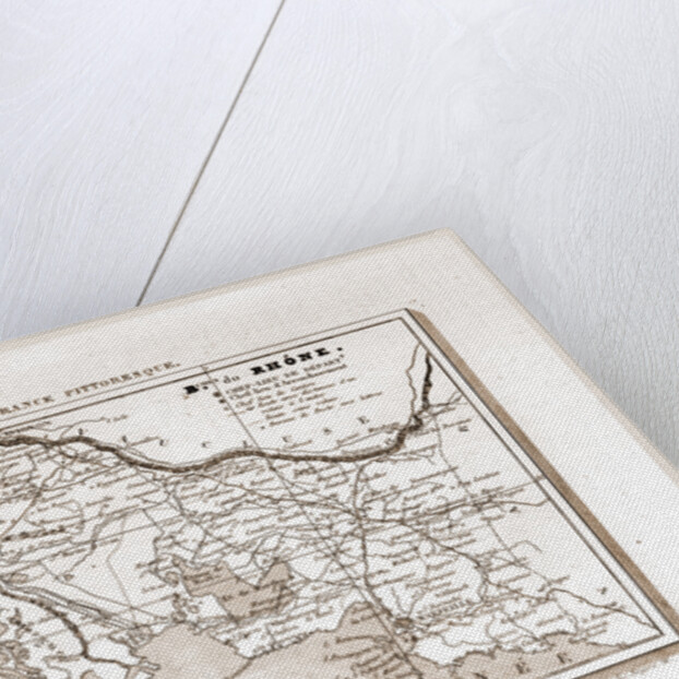 France pittoresque, Rhone, map by Anonymous
