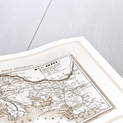 France pittoresque, Rhone, map by Anonymous