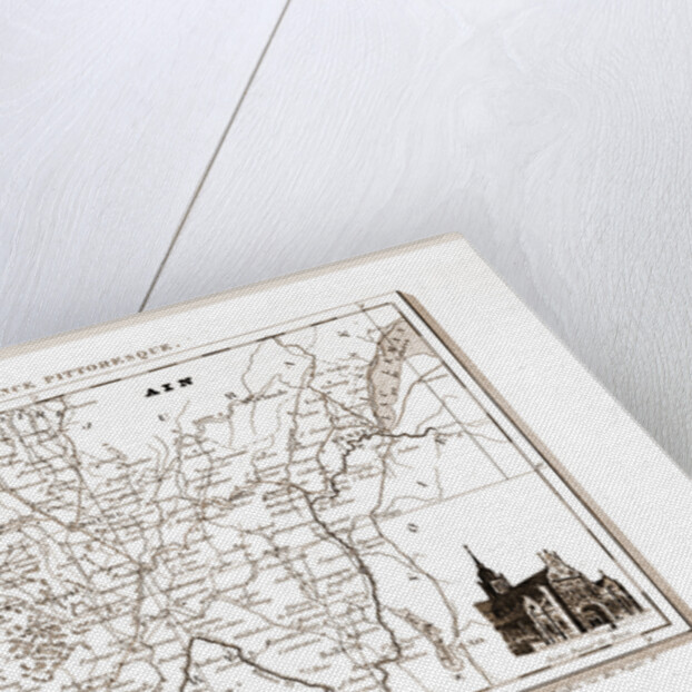 France pittoresque, Ain, map by Anonymous
