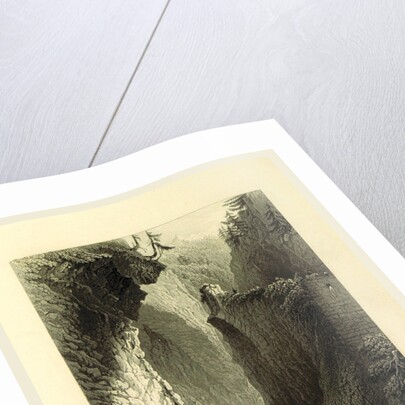 Gorge of the Rhine, Via Mala, Switzerland by W. H. Bartlett