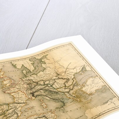 Map Europe end of the fifth century by Anonymous