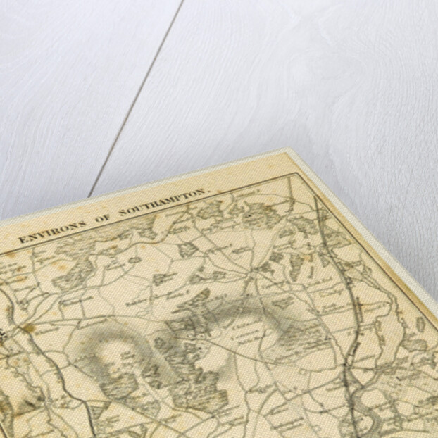 Map of the environs of Southampton, Hampshire, its past and present condition and future prospects by Anonymous