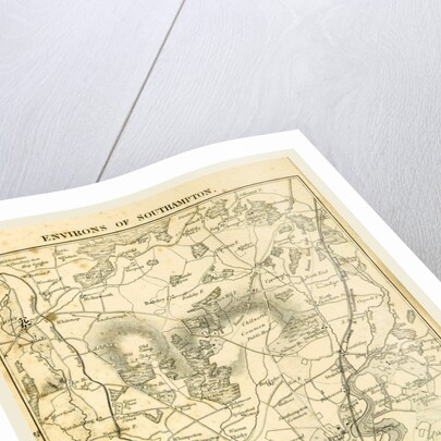 Map of the environs of Southampton, Hampshire, its past and present condition and future prospects by Anonymous