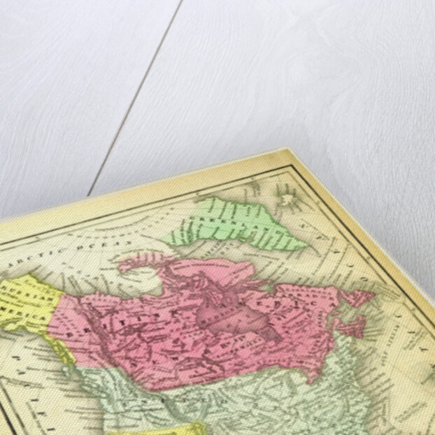 Map of North America by Anonymous