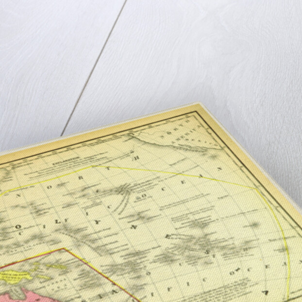 Map of Oceanica, Oceania by Anonymous