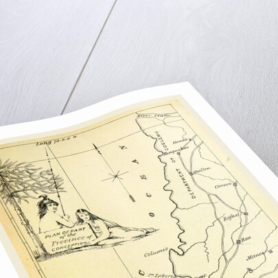 Province of Conception, map, the year 1835 by Anonymous