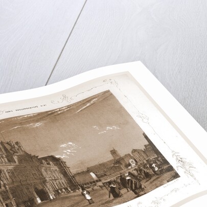 Hotel de Ville and Place de Greve, Paris and surroundings by M. C. Philipon