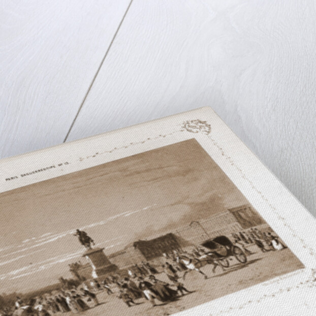 View from Pont Neuf, Paris and surroundings by M. C. Philipon