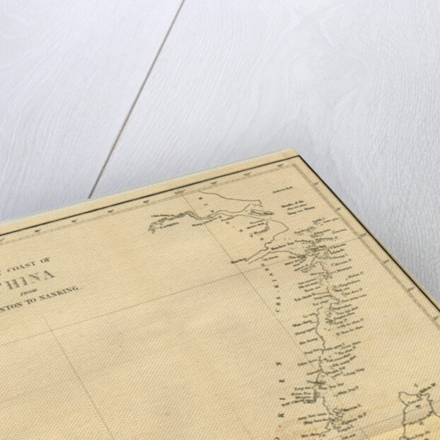 Topographical Map of the East coast of China from Canton to Nanking by Anonymous
