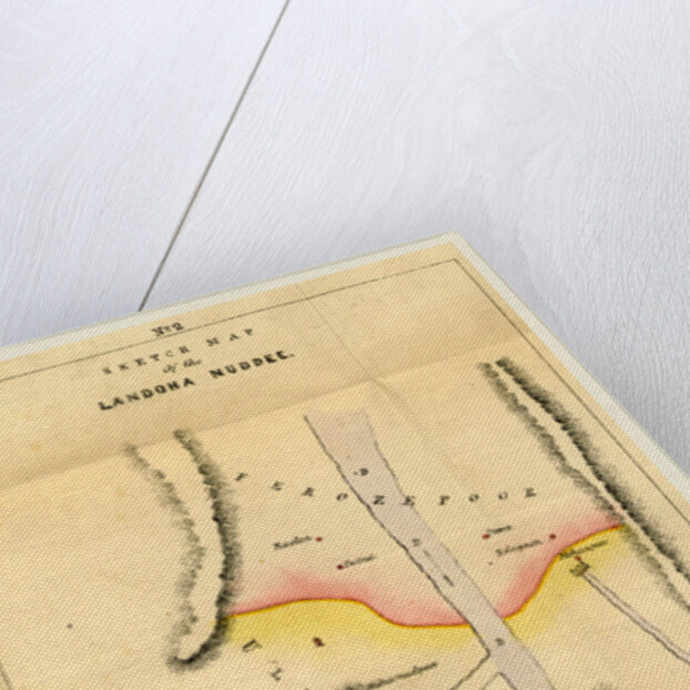 Map Landoha Nuddee, of 1833 by Anonymous