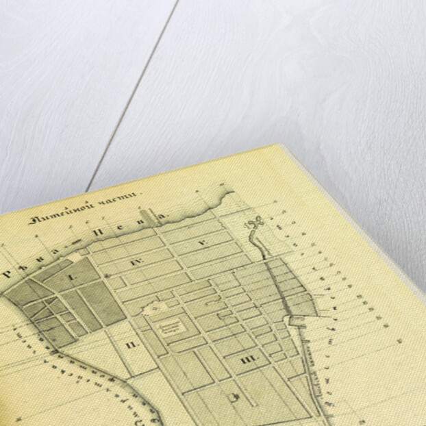 River Neva, map Russia by Anonymous