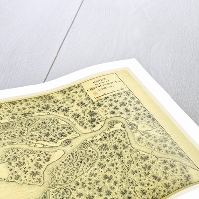 Map St. Petersburg, 1700, Russia by Anonymous