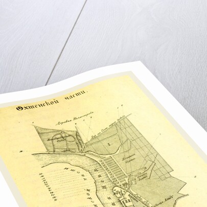 Map Russia, River Neva, djerv poluostrov by Anonymous