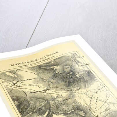 Kanton Thurgau, 1896, Die Schweizerische Landesvermessung, 1832-1864 by Anonymous