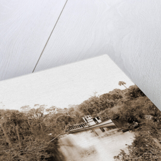 Sebastian Creek, Jackson, Streams, Boats, Bays, United States, Florida, Indian River, United States, Florida, Saint Sebastian, 1880 by William Henry