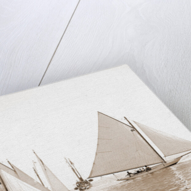 Start, twenty-one footers, Regattas, 1892 by Anonymous