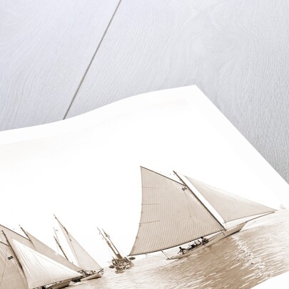 Start, twenty-one footers, Regattas, 1892 by Anonymous