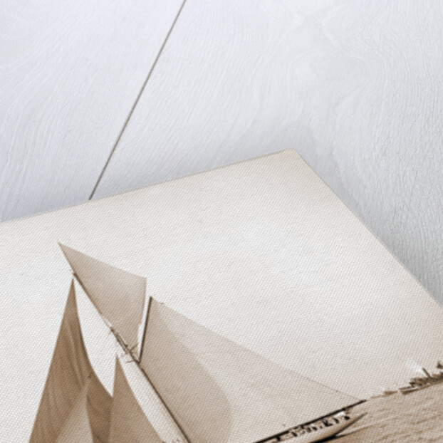 Vigilant rounding outer mark, Vigilant (Yacht) by Anonymous