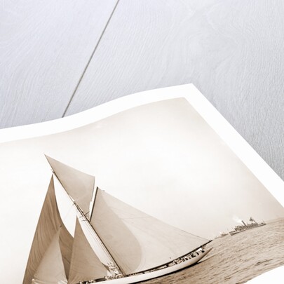 Vigilant rounding outer mark, Vigilant (Yacht) by Anonymous